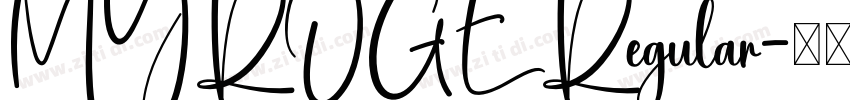 MYROGE Regular字体转换